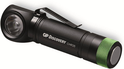 Налобний ліхтар GP Discovery Power 600 лм Чорний / Зелений (4891199190131)