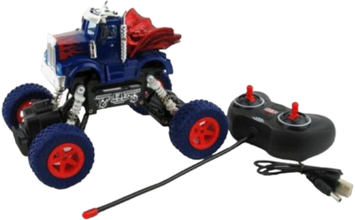 Samochód Dromader Monster Truck z dużymi kołami Czerwono-niebieski (6900313240572)