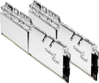 Пам'ять для настільних комп'ютерів G.Skill 32 GB (2x16GB) DDR4 3000 MHz Trident Z Royal Silver (F4-3000C16D-32GTRS)