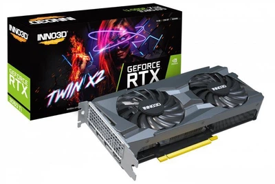 Відеокарта Inno3D GeForce RTX 3060 Ti Twin X2 LHR (N306T2-08D6-119032DH)