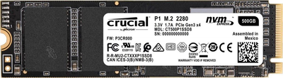 SSD накопичувач Crucial P1 500 GB (CT500P1SSD8)