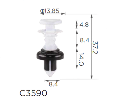 Крепление двери/обшивка/салон Honda, Acura (91561SJD003, 15750)