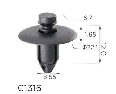 Держатель обшивки/двери Chrysler, Dodge (WX68DX9AA, WX68DX9-AA)