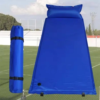 Самонадувающийся спальный коврик надувной каремат Solve с подушкой Blue 185*70- KT6003303