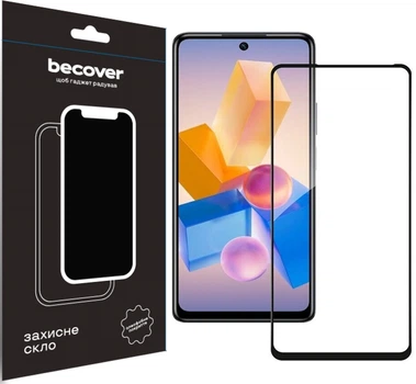 Защитное стекло для смартфона Infinix Hot 40 Pro (X6837) BeCover Black (BC_711149)