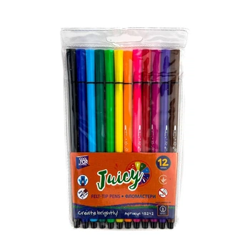 Фломастеры 12 цветов Cool for school CF-15212 Juicy