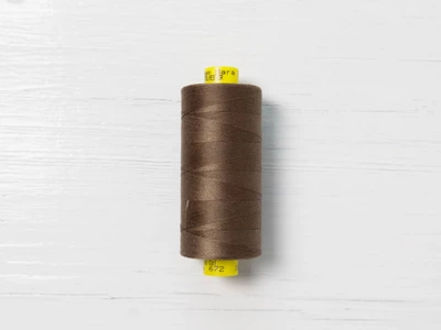 Нитки Gutermann #120 арт. 672, Коричневый, №120, полиэстер 100%