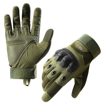 Перчатки тактические NILS CAMP NC1798 XL Зеленые (5907695554182)