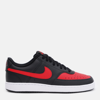 Tenisówki męskie skórzane Nike Court Vision Lo DV6488-001 44 (10US) Czarny/Czerwony (196149051185)