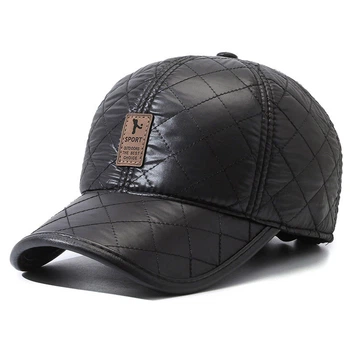 Мужская зимняя бейсболка Narason 10153 57-60 цвет черный