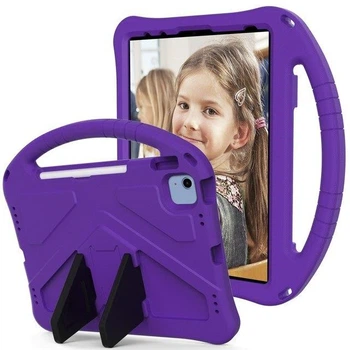 Чехол STR EVA с ручкой и подставками для Apple iPad 11" 2025 (A16) Летучая мышь, детский Purple