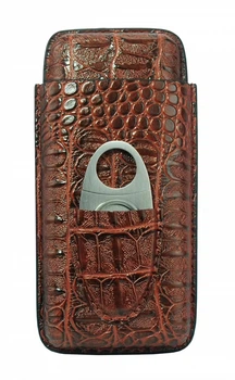 Футляр для 3 сигар Croco Design Brown
