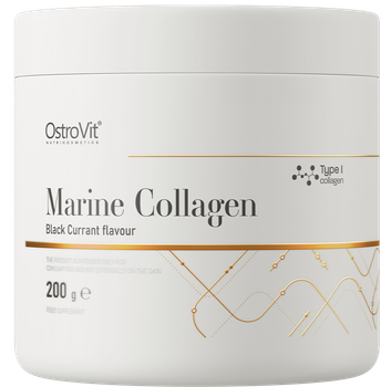 Дієтична добавка OstroVit Marine Collagen Чорна смородина 200 г (5903933903545)