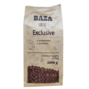Кофе в зернах Baza Exclusive: Простой кофе для особенных моментов Купаж 50/50