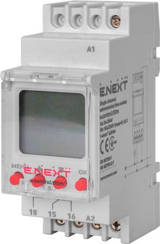 Реле часу астрономічне одноканальне E.NEXT e.control.t10m (i0310035)