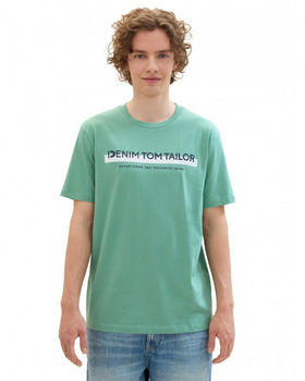 Футболка Tom Tailor T-shirt Men's DENIM L Бірюзовий 1037653ХХ13537