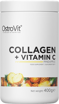 Дієтична добавка OstroVit Collagen + Vitamin C Ананас 400 г (5903933902968)