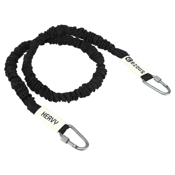 Эспандер трубчатый с карабином в защитном рукаве RESISTANCE TUBE WITH COVER EZOUS K-05-H (PVC, PP, латекс,