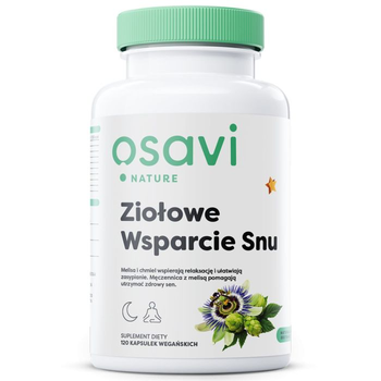 Suplement diety Osavi Ziołowe wsparcie snu 120 kapsułek (5904139922446)