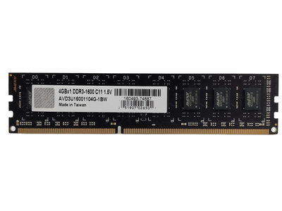 Оперативная память Avexir DDR3 4Gb 1600MHz PC3-12800U (AVD3U16001104G-1BW) 13679 Б/У