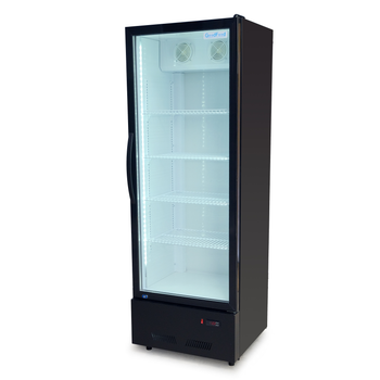 Шафа холодильна для напоїв GoodFood BC360NBW2LED чорна-біла