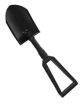 Саперна лопата складана Sturm Mil-Tec з чохлом Black чорна