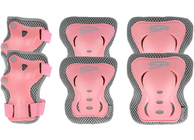 Комплект засобів безпеки Spokey Shield L Pink-Grey (940924-940925-940926)