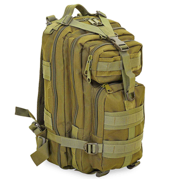 Рюкзак тактичний штурмовий SILVER KNIGHT Premier (нейлон, оксфорд 900D, р-р 43x22x18см, 17л, Оливковий)