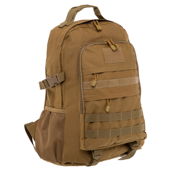 Рюкзак тактичний штурмовий Military Rangers Top Max (нейлон 600D, р-р 46x34x17см, 26л, Хакі)