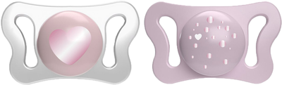 Пустушка Chicco PhysioForma Micro силіконова 0 - 2 місяці рожева 2 шт (75126.11)
