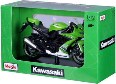 Металева модель мотоцикла Maisto Kawasaki Ninja з підставкою 1:12 (0090159327097)