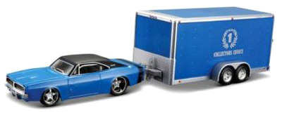 Металева модель автомобіля Maisto Dodge Charger з причепом 1:64 (5907543774700)