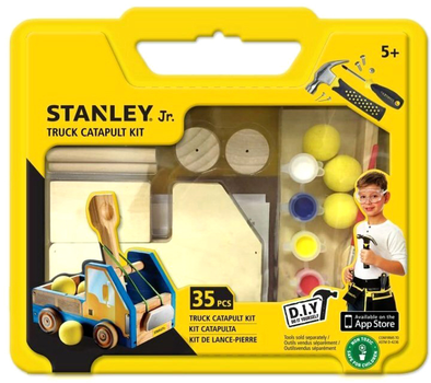 Klocki drewniane Stanley Jr Truck Catapult Kit 35 elementów (7290014259942)