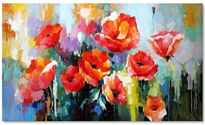 Zestaw do haftu diamentowego Norimpex Poppies 80 x 40 cm (5902444090201)