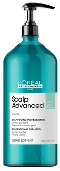 Szampon do oczyszczania włosów L'Oreal Paris Scalp Advanced Anti-Oiliness Dermo Purifier 1500 ml (3474637106416)