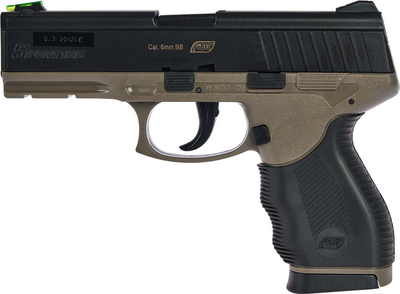 Пістолет страйкбольний ASG Sport 106 DT 6 мм Black/Fde (23704342)