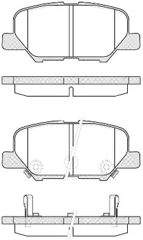 Комплект гальмівних колодок, дискове гальмо MAZDA 6, PEUGEOT 4008, REMSA (153602)