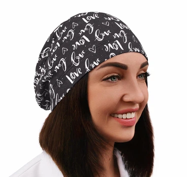 Медицинская шапочка женская HeadwearUniverse универсальная принт Love