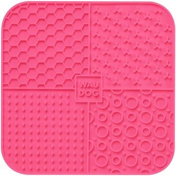 Килимок для злизування WAUDOG Silicone 190х190х10 мм Рожевий (23527Collar)
