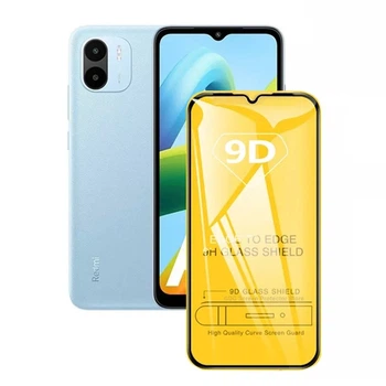 Захисне скло TDG 9D для Xiaomi Redmi A1 Plus / Redmi A2 Plus повне проклеювання чорний