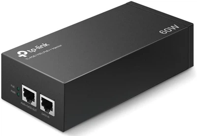 Инжектор PoE TP-LINK TL-POE170S 1xGE, 1xGE PoE, 60Вт