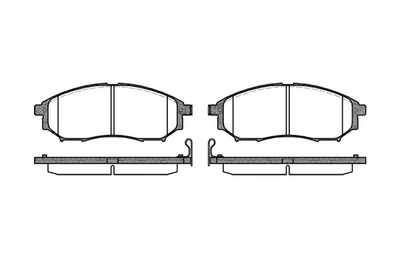 Комплект гальмівних колодок, дискове гальмо RENAULT KOLEOS, INFINITI Q70, REMSA (085214)