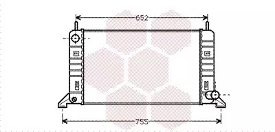 Радіатор охолодження двигуна FORD ESCORT, Van Wezel (18002078)