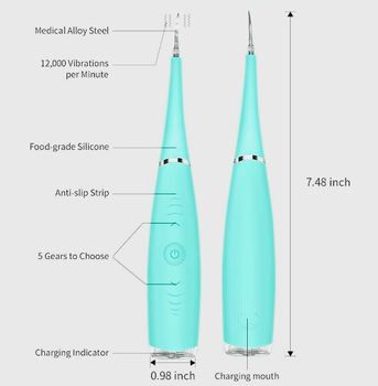 Скалер очищувач зубів від каменю Dental Calculus Blue