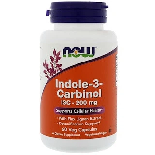 Індол 3 Карбінол Now Foods Indole-3-Carbinol I3C 200 мг 200 мг 60 капсул (333562)