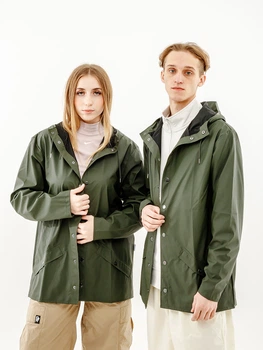 Мужская Куртка Rains Jacket Зеленый M-L (7d1201-Green M-L)