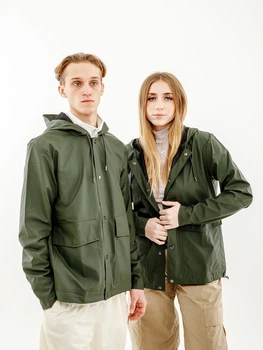 Мужская Куртка Rains Jackets Зеленый 2XS-XS (7d1826-Green 2XS-XS)