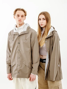 Мужская Куртка Rains Jacket Коричневый 2XS-XS (7d1201-Taupe 2XS-XS)