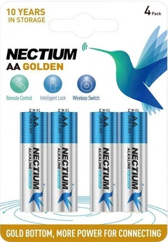 Щелочные батарейки Nectium AA (LR6) blister 4шт/уп
