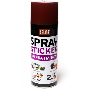 Жидкая резина с эффектом металлик | BeLife Spray Sticker | Аэрозоль 400 мл | Красный